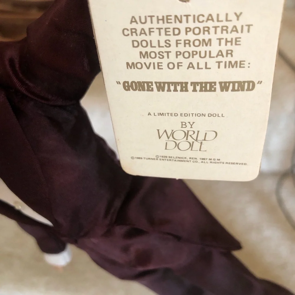 Vintage Male Doll in Deep Plum Tuxedo